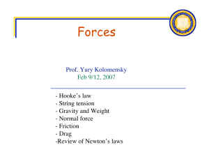 Newton`s Laws, Forces