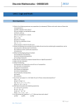 Discrete Mathematics