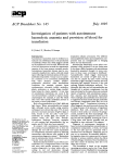 Investigation of patients withautoimmune haemolytic anaemia and