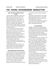 the young astronomers newsletter