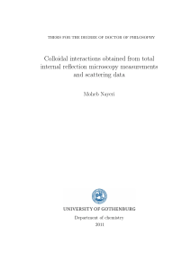 Colloidal interactions obtained from total internal reflection