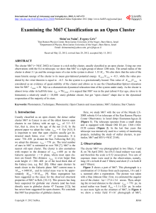 Examining the M67 Classification as an Open Cluster