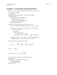 Chapter 5 — Conservation of Linear Momentum - Rose