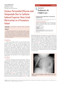 Chylous Pericardial Effusion and Tamponade Due to Catheter