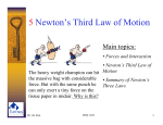 5 Newton`s Third Law of Motion