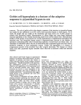 Goblet cell hyperplasia is a feature of the adaptive response to