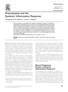 Preeclampsia and the Systemic Inflammatory Response
