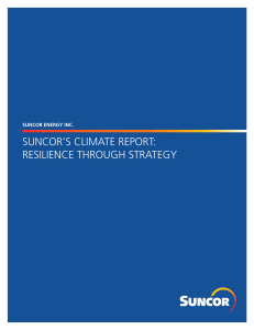 suncor`s climate report: resilience through strategy