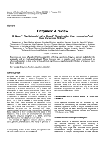 49. enzyme review - Khan Usman Ghani