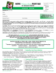 Plant Sale Order Form 2017