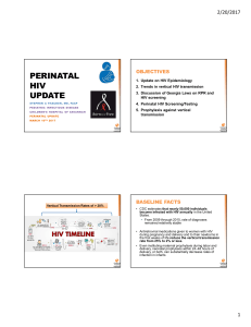 perinatal HIV transmission