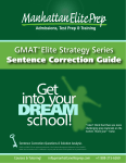 Manhattan Elite Prep GMAT Verbal Sentence Correction Guide