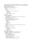 Gastrointestinal and hepatobiliary system pathology