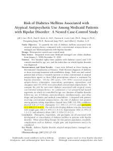 Risk of Diabetes Mellitus Associated with Atypical Antipsychotic Use