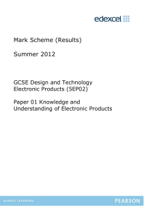 Mark Scheme - Edexcel