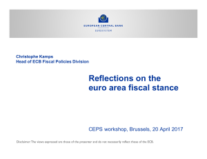 Reflections on the euro area fiscal stance