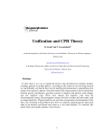 Unification and CPH Theory - The General Science Journal