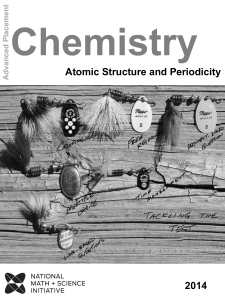 2014 Atomic Structure and Periodicity