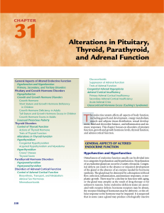 Alterations in Pituitary, Thyroid, Parathyroid, and Adrenal Function