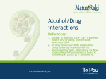 Alcohol/drug interactions