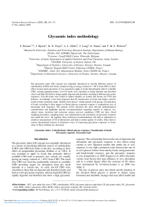 Glycaemic index methodology - Cambridge University Press