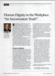 Human Dignity in the Workplace: "An Inconvenient Truth"