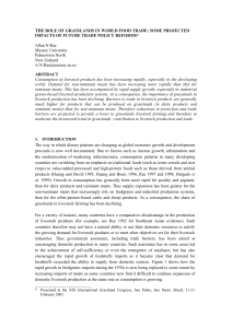 the role of grasslands in world food trade