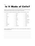Is It Made of Cells?