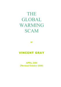 the global warming scam