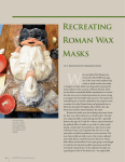 Recreating Roman Wax Masks