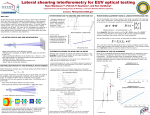 Lateral shearing interferometry for EUV optical testing