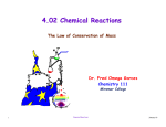 4.02 Chemical Reactions