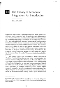 .The Theory of Economic Integration: An Introduction