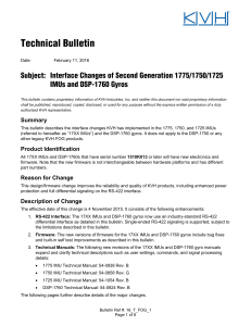 Interface Changes of Second Generation 1775