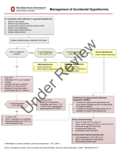 Management of Accidental Hypothermia