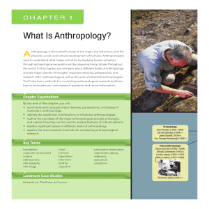 What Is Anthropology? - McGraw