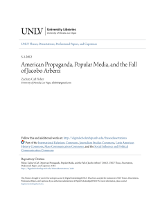 American Propaganda, Popular Media, and the Fall of Jacobo Arbenz