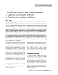 Use of Pharmacokinetics and Pharmacodynamics to Optimize
