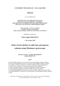 Study of iron-chelates in solid state and aqueous