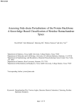 Assessing Side-chain Perturbations of the Protein Backbone: A