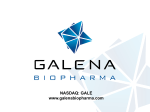 NASDAQ: GALE www.galenabiopharma.com
