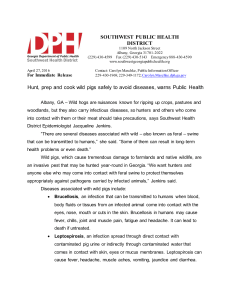 Press Release - Southwest Georgia Public Health