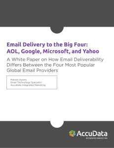 White Paper_Email Delivery to the Big Four