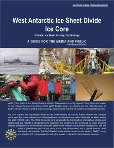 West Antarctic Ice Sheet Divide Ice Core