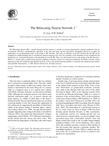 The Bifurcating Neuron Network 1q