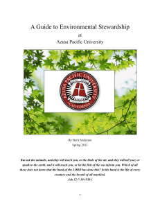 A Guide to Environmental Stewardship