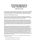 A Practical Approach to Torso Training Part II