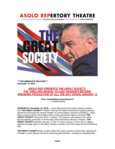 asolo rep presents the great society