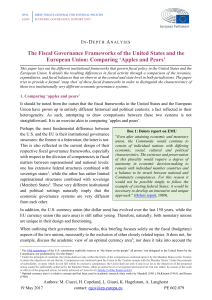 The Fiscal Governance Frameworks of the United States and the