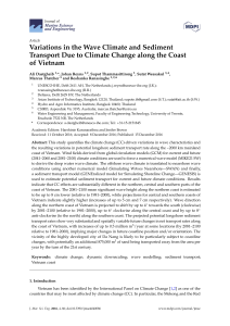 Variations in the Wave Climate and Sediment Transport Due to
